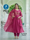 Piya By Kaya Mul Chanderi Kurti With Bottom Dupatta Orders In India
